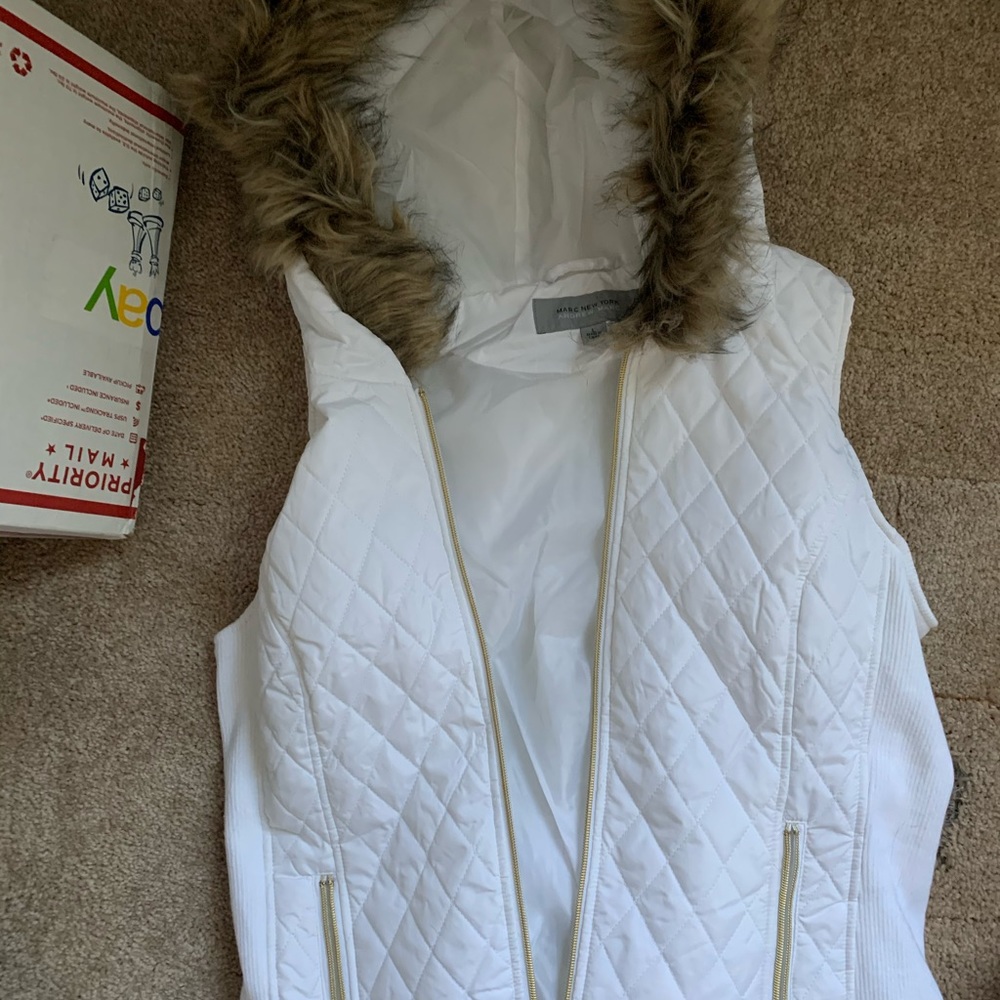 puffy fur vest